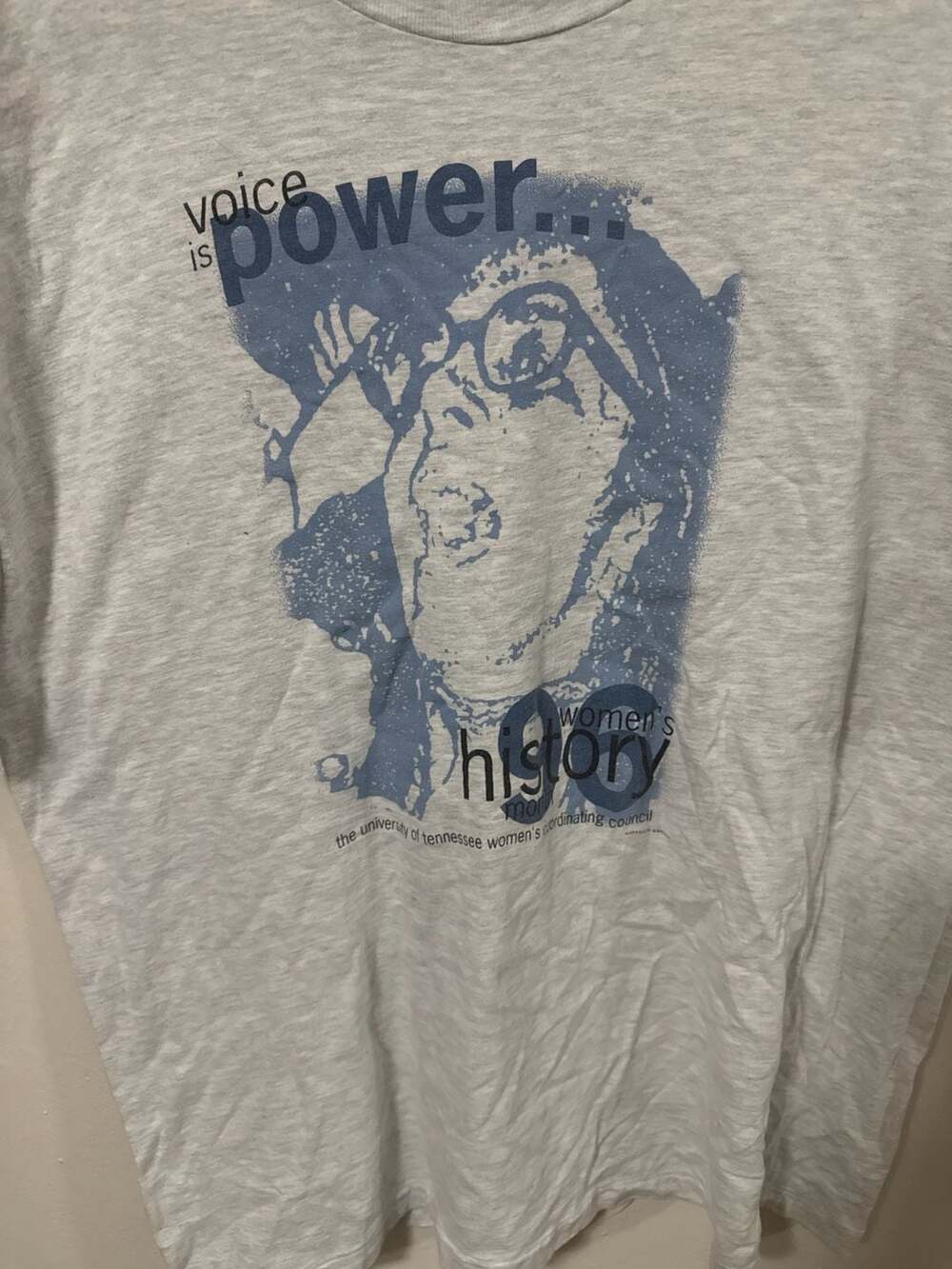Vintage 90s University of Tennessee Women's History Month Alice Walker Quote T-S